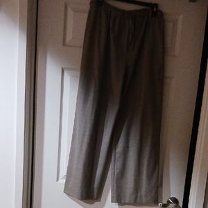 Women's Eskandar Gray Wool  Pants